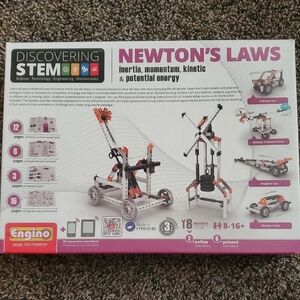 STEM Newton's Laws Educational Building Set - Pink and Black